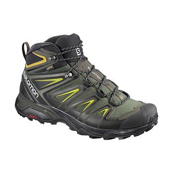 Salomon X ULTRA 3 MID GTX - Olivovo Zelene Turistické Topánky Panske, SALO079